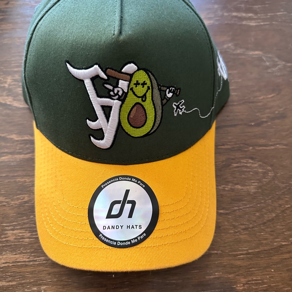 Green and Yellow Avocado Cap